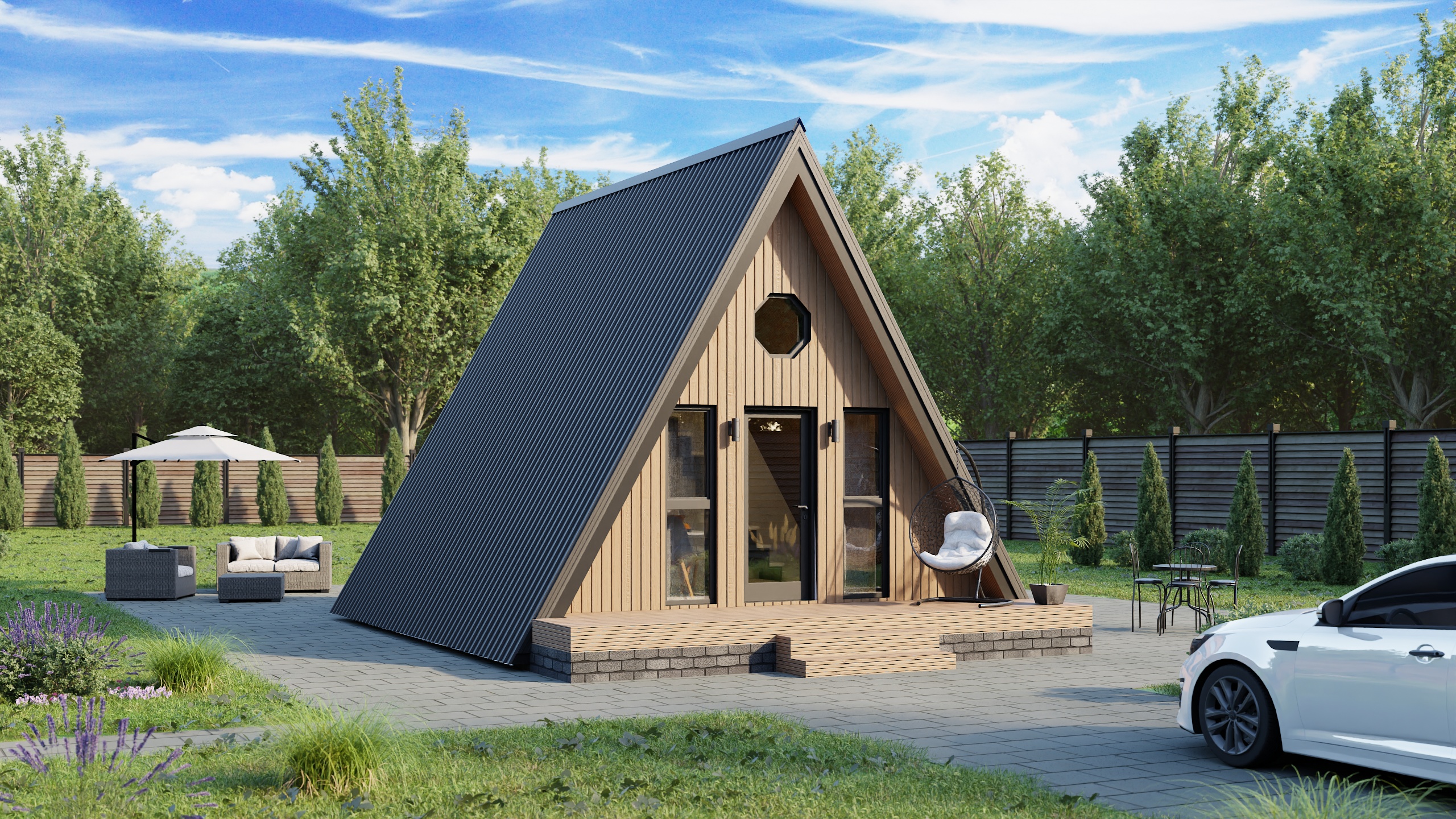 Построить дом шалаш (A-Frame) под ключ | Каталог | DreamHouse